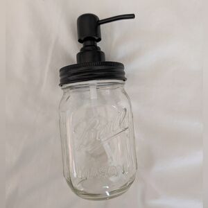 Mason Jar Soap Dispenser - Authentic Ball Jar - Metal Lid & Pump